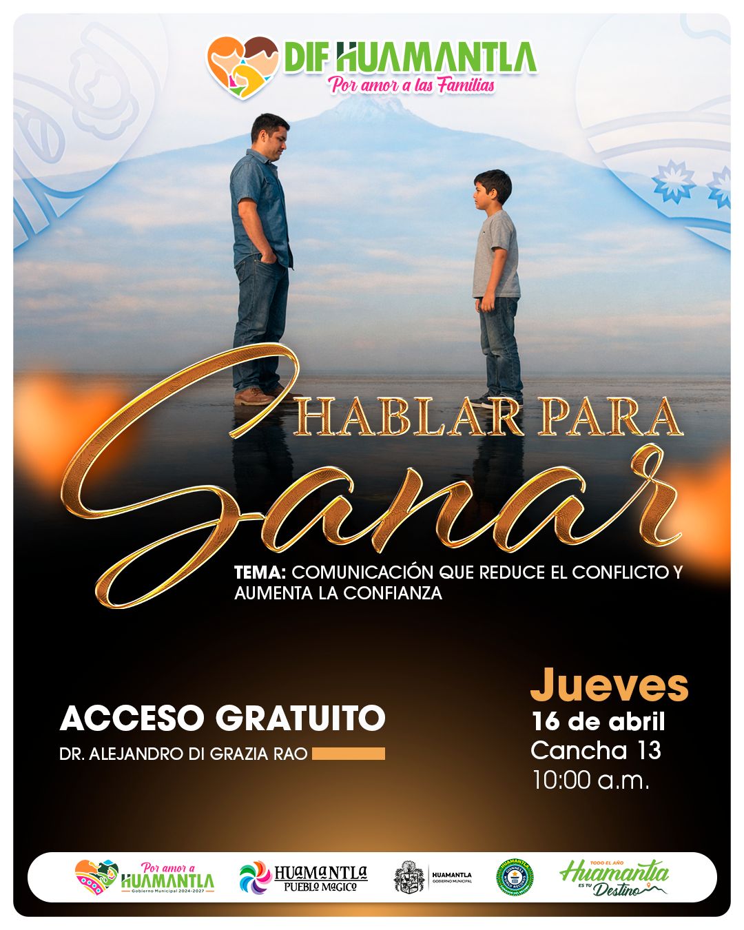 Fortalece SMDIF Huamantla la comunicación familiar con la conferencia 'Hablar para sanar'